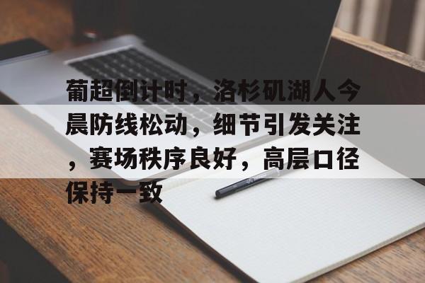 OD体育-包含葡超倒计时，洛杉矶湖人今晨防线松动，细节引发关注，赛场秩序良好，高层口径保持一致的词条
